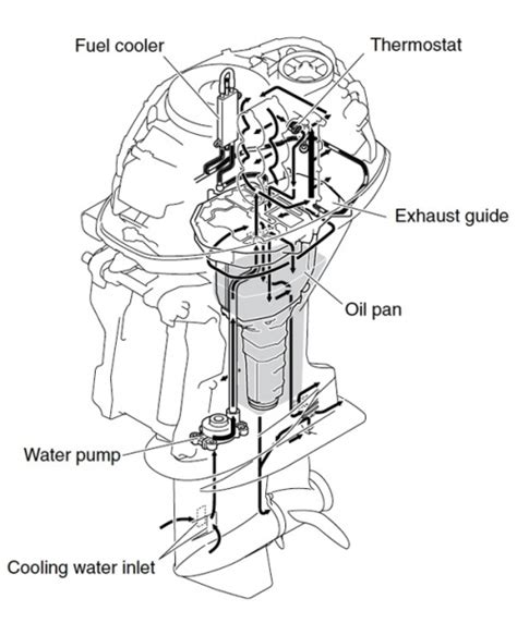 Outboard Tech. . 4 stroke yamaha outboard cooling diagram